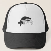 Hand Silhouette Anteater Trucker Pet (Voorkant)