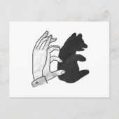 Hand Silhouette Beer Cub Briefkaart (Voorkant)