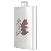 Hand Silhouette Beer Cub Brown Flacon (Links)