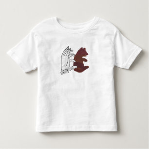 Hand Silhouette Beer Cub Brown Kinder Shirts