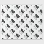 Hand Silhouette Beer Cub Cadeaupapier (Vlak)