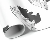 Hand Silhouette Beer Cub Cadeaupapier (Rol Hoek)