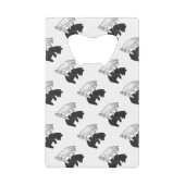 Hand Silhouette Beer Cub Creditkaart Flessenopener (Voorkant)