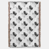 Hand Silhouette Beer Cub Deken (Voorkant Verticaal)