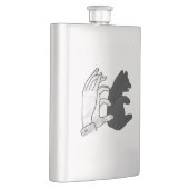 Hand Silhouette Beer Cub Flacon (Rechts)