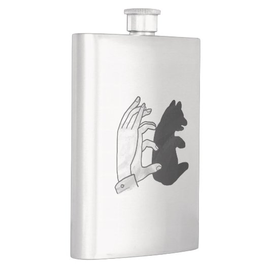 Hand Silhouette Beer Cub Flacon (Rechts)