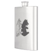 Hand Silhouette Beer Cub Flacon (Links)