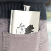 Hand Silhouette Beer Cub Flacon (Voorbeeld)