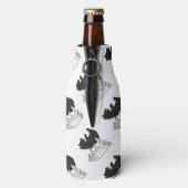 Hand Silhouette Beer Cub Flesjeskoeler (Fles Achterkant)