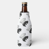 Hand Silhouette Beer Cub Flesjeskoeler (Fles Voorkant)