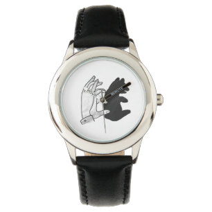 Hand Silhouette Beer Cub Horloge