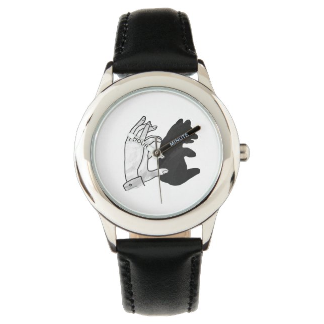 Hand Silhouette Beer Cub Horloge (Voorkant)