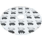 Hand Silhouette Beer Cub Kerstboom Rok (Gekanteld)