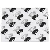 Hand Silhouette Beer Cub Large Cadeautasje (Voorkant)