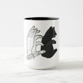 Hand Silhouette Beer Cub Mok (Midden)