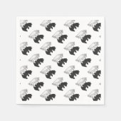 Hand Silhouette Beer Cub Servet (Voorkant)