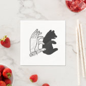 Hand Silhouette Beer Cub Servetten (Insitu)