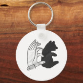 Hand Silhouette Beer Cub Sleutelhanger (Voorkant)