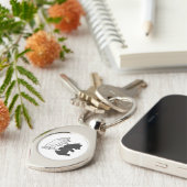 Hand Silhouette Beer Cub Sleutelhanger (Zijkant)