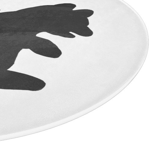 Hand Silhouette Beer Cub Snijplank (Hoek)