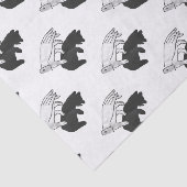 Hand Silhouette Beer Cub Tissuepapier (Detail)