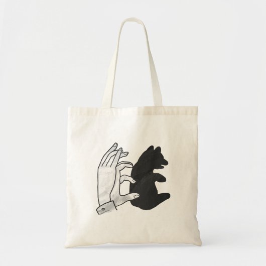 Hand Silhouette Beer Cub Tote Bag (Voorkant)