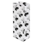 Hand Silhouette Beer Cub Wijn Cadeautas (Achterkant Gekanteld)