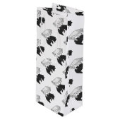 Hand Silhouette Beer Cub Wijn Cadeautas (Voorkant Gekanteld)