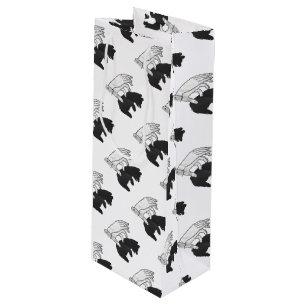 Hand Silhouette Beer Cub Wijn Cadeautas