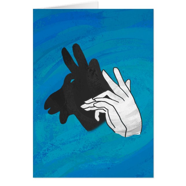Hand Silhouette Billy Goat Blue (Voorkant)