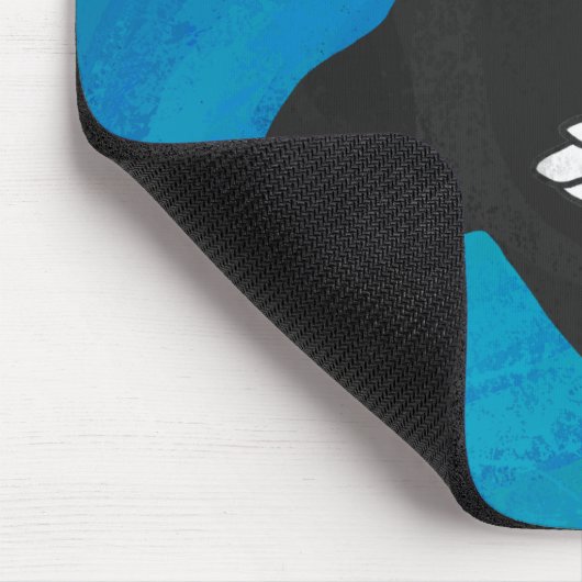 Hand Silhouette Billy Goat Blue Muismat (Hoek)