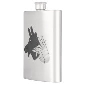 Hand Silhouette Billy Goat Flacon (Links)