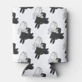 Hand Silhouette Billy Goat Gray Blikjeskoeler (Achterkant)