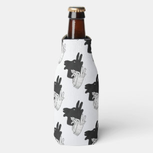 Hand Silhouette Billy Goat Gray Flesjeskoeler
