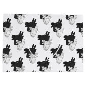 Hand Silhouette Billy Goat Gray Groot Cadeauzakje (Achterkant)