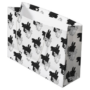 Hand Silhouette Billy Goat Gray Groot Cadeauzakje