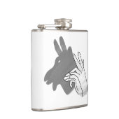 Hand Silhouette Billy Goat Gray Heupfles (Rechts)