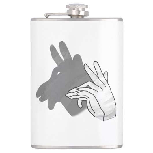 Hand Silhouette Billy Goat Gray Heupfles (Voorkant)
