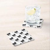 Hand Silhouette Billy Goat Gray Kartonnen Onderzetters (Insitu)