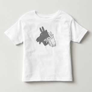 Hand Silhouette Billy Goat Gray Kinder Shirts