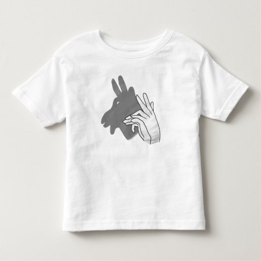 Hand Silhouette Billy Goat Gray Kinder Shirts (Voorkant)