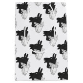 Hand Silhouette Billy Goat Gray Medium Cadeauzakje (Voorkant)