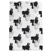 Hand Silhouette Billy Goat Gray Medium Cadeauzakje (Achterkant)