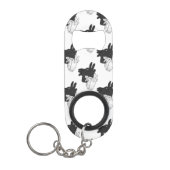 Hand Silhouette Billy Goat Gray Mini Flessenopener (Voorkant)