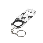 Hand Silhouette Billy Goat Gray Mini Flessenopener (Achterkant Gekanteld)