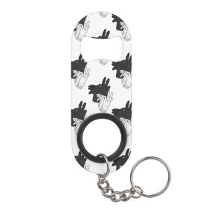 Hand Silhouette Billy Goat Gray Mini Flessenopener