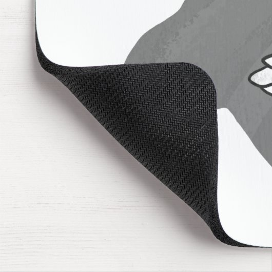 Hand Silhouette Billy Goat Gray Muismat (Hoek)