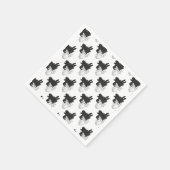 Hand Silhouette Billy Goat Gray Servet (Hoek)