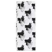 Hand Silhouette Billy Goat Gray Wijn Cadeautas (Achterkant)