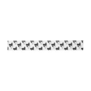 Hand Silhouette Billy Goat Grey Uitnodigingen Wikkel
